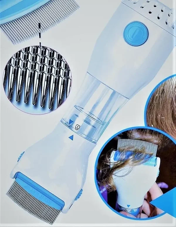 V Comb Anti Lice Machine For Women & Animals -Removes Lice and Eggs Vaccum Comb - Image 2