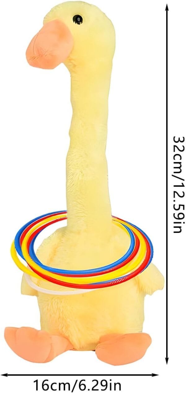 Toss Ring Game, Carnival treatmants Game, Electronic Duck Ring Game, Throwing Ring Toy, Cute Animal USB Rechargeable Duck Ring Toy for Home, Party, Garden, Yard Fun - Image 2