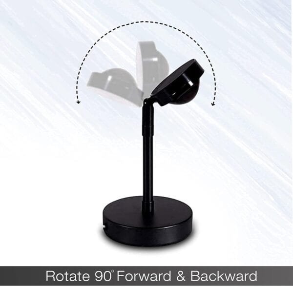 Sunset Lamp Projector | Rainbow Lamp | Eternal Sunset Night Light Projector LED Lamp | 180 Degree Rotation USB Plug-in Halo Lamp | Room Decor Stand Light (Rainbow) (Rainbow) - Image 4