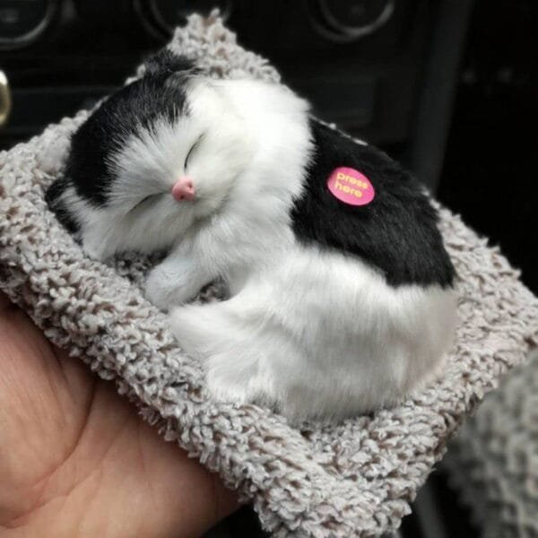 Car Dashboard Cute, Car Cute Cat Car Dashboard Toys Car Doll Plush Simulation Sleeping Cat Auto Interior Home Decor Furnishing Accessory (Cat) 23 x 18cm No Ratings - Image 2
