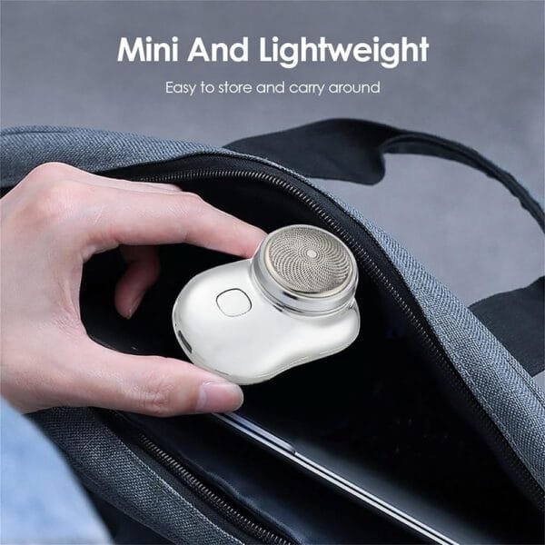 Portable Shaver, Wireless Mini Electric Shaver, Rechargeable Razor, Compact Pocket Size Shaver for Men, Easy One-Button Use Suitable for Home Travel and Gifts - Image 3