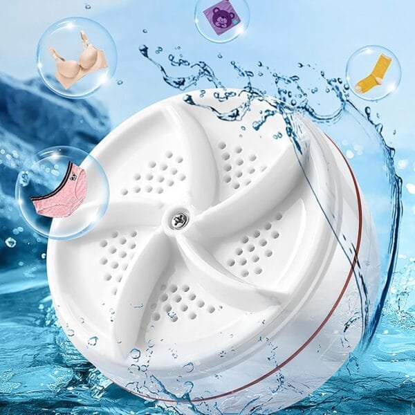 Portable Mini Turbo Washer, Portable washer machine, Mini washing machine portable washer for Underwear, Baby Clothes, or Small Items, for Apartments, Camping, Travel - Image 11