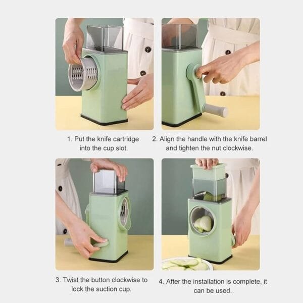 Multi Function Vegetable Cutter. Multi Functional 4 in 1 vegetable Cutter is an ideal for every kitchen. - Image 3