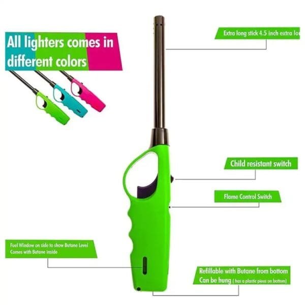 Multi-Purpose Refillable Gas Lighters BBQ Grill Lighters