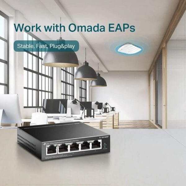TP-Link LS105GP 5 Port Gigabit PoE Switch - Image 3