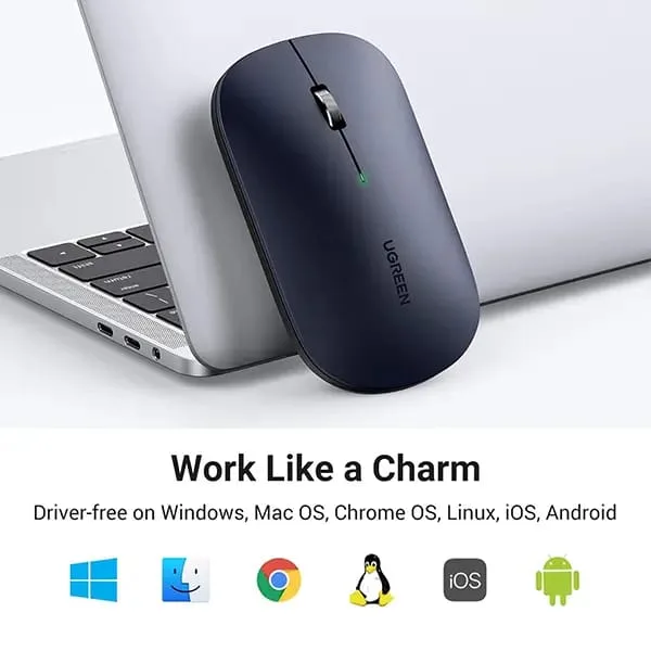 UGREEN Slim Silent Wireless Mouse 4000 DPI 90372 - Image 6