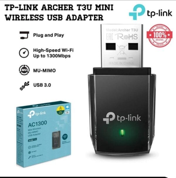 TP-Link Archer T3U AC1300 Mini Wireless MU-MIMO USB Adapter
