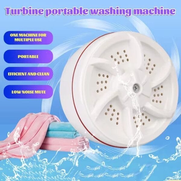 Portable Mini Turbo Washer, Portable washer machine, Mini washing machine portable washer for Underwear, Baby Clothes, or Small Items, for Apartments, Camping, Travel - Image 13