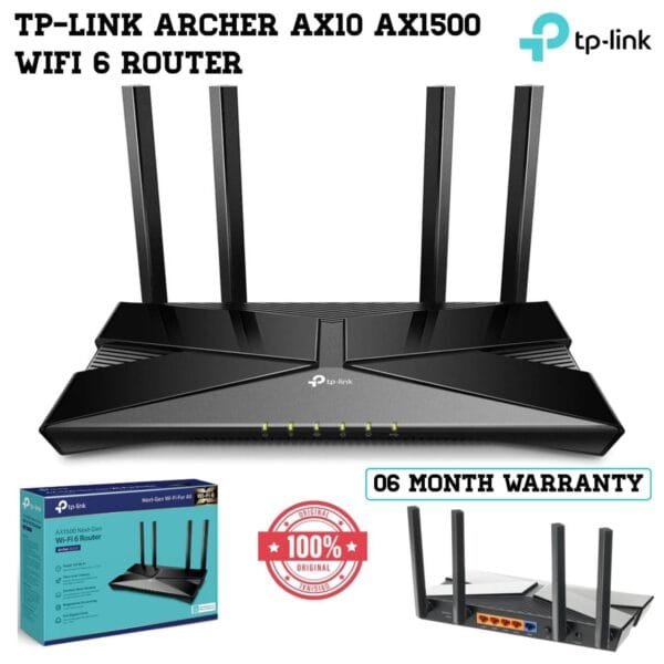 TP-Link Archer AX10 AX1500 Next-Gen Wifi 6 Router