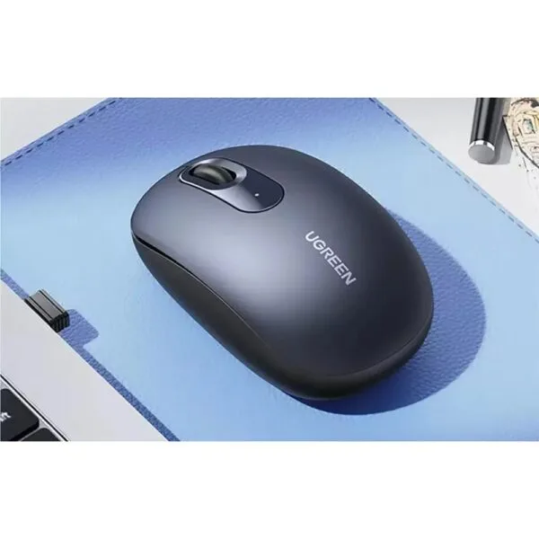 UGREEN 90550 2.4G Wireless Mouse – Midnight Blue: Ergonomic Design, Noiseless Clicking, Stable Connection up to 10 Meters - Image 3