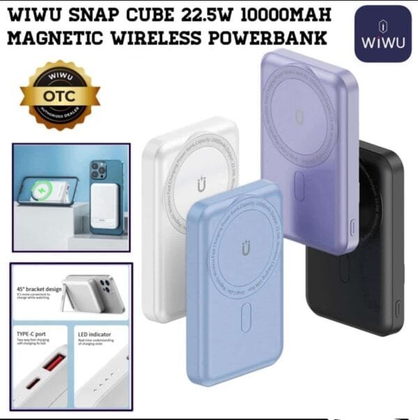 WIWU SNAP CUBE 22.5W 10000MAH MAGNETIC WIRELESS POWERBANK