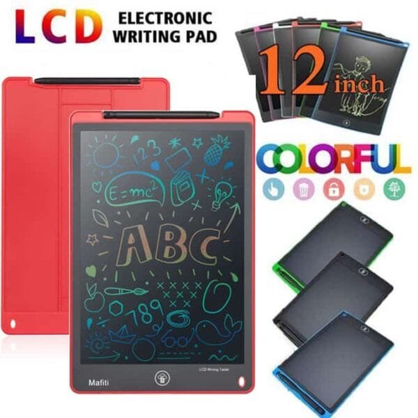 Kids Drawing Tablet 12 inch LCD Drawing Pad Drawing Tools Portable Reusable Erasable Ewriter, Office Writing Board, Office Blackboard, Digital Drawing Pad, Christmas Present Good Gift for Kids