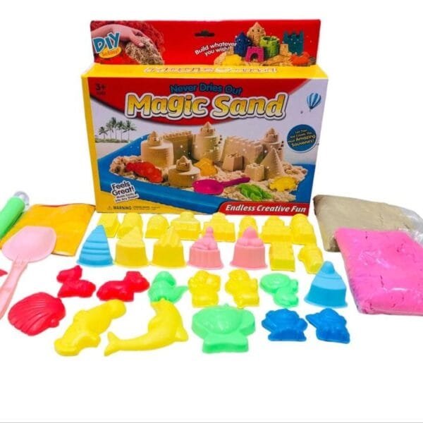 Creative Magic Sand for Kids – Kinetic Sand Kit- Activity Toys - Image 3