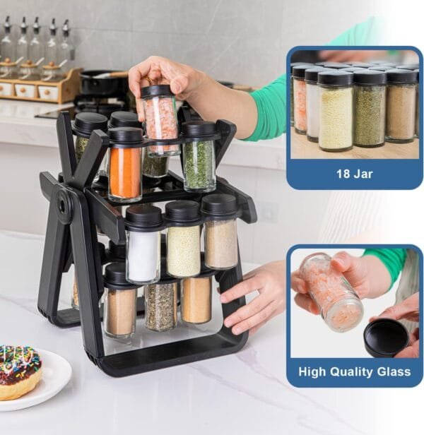 Rotating Spice Rack - 18 Jar