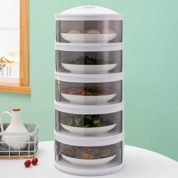 Kitchen Insulation Dish Cover Set Thick Durable Multi-Layer Meal Food Cover Can Be Superimposed to Save Space for Food Dustproof - Image 6