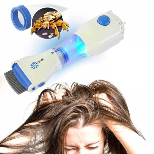 V Comb Anti Lice Machine For Women & Animals -Removes Lice and Eggs Vaccum Comb