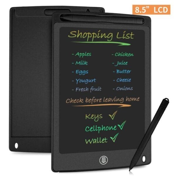 8.5 inch Writing Tablet Paperless LCD with Pen, Black - Kids Tab & adult - Image 5